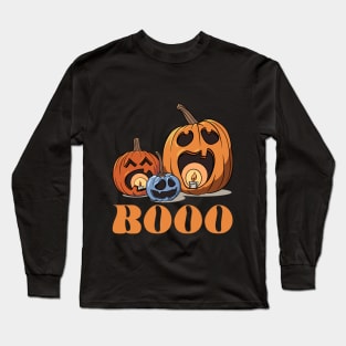 Booo Pumpkins Long Sleeve T-Shirt